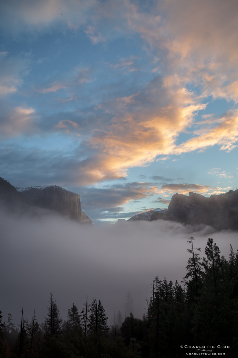Yosemite - Sunrise Tunnel View (February 2014)