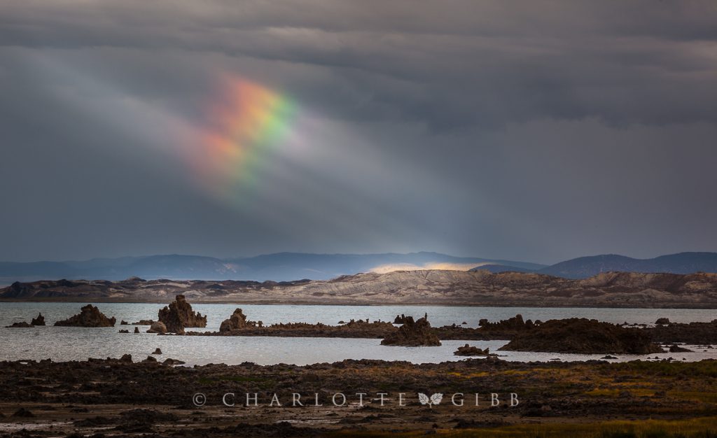 Mono Lake Rainbow, July, 2014