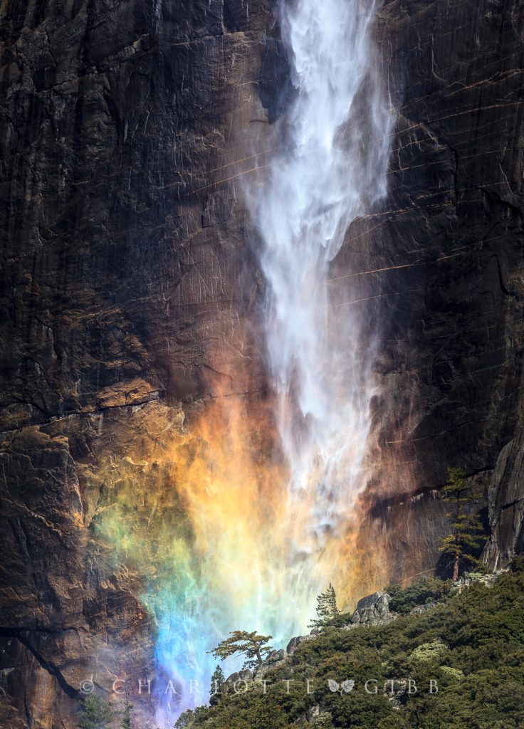 Rainbow, Yosemite Fall, February 2014