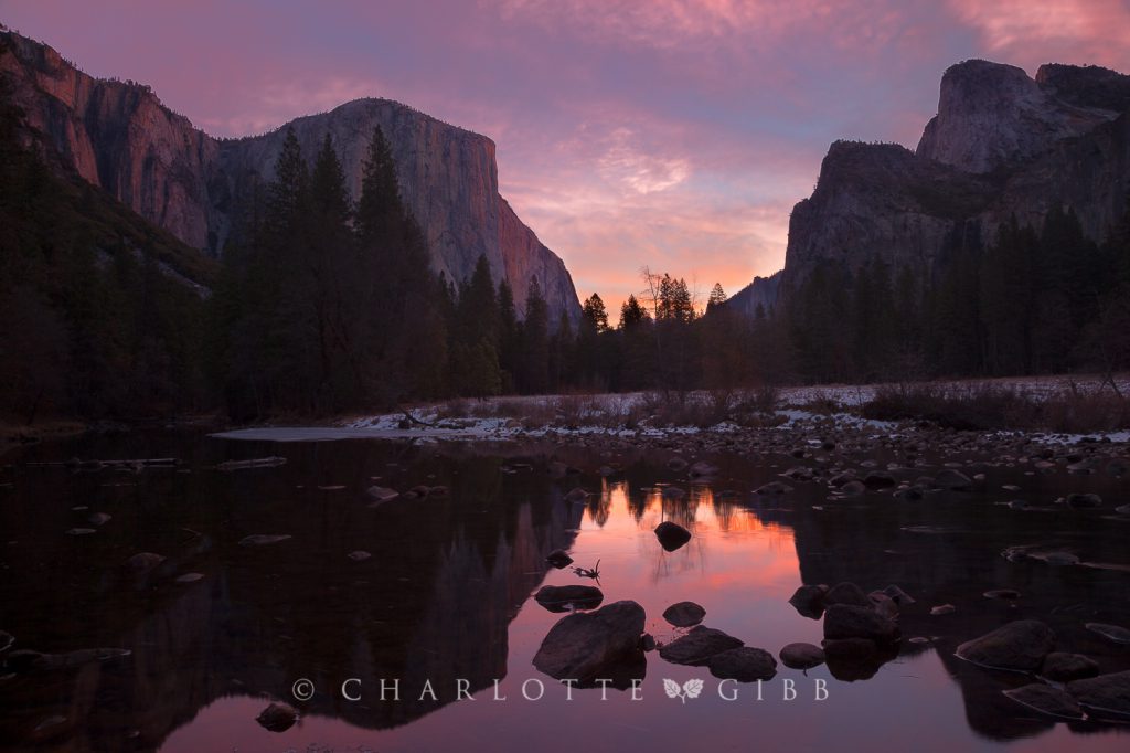 Valley View Sunrise, Yosemite National Park, January 2014